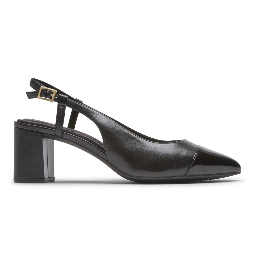 Rockport Canada Total Motion Salima Posted Slingback - Womens Pumps Black (LTN823791)